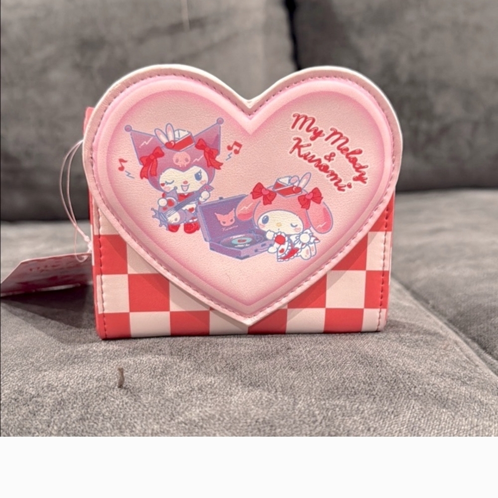 My Melody Kawaii Loungefly Backpack and Accessories Set - Picture 10 of 14